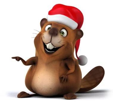 Fun beaver Ilustración de archivo