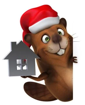 Fun beaver Ilustración de archivo