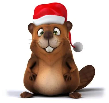 Fun beaver Ilustración de archivo