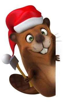 Fun beaver Ilustración de archivo