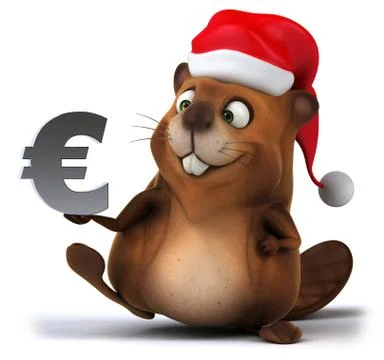Fun beaver Ilustración de archivo