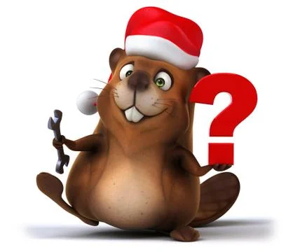 Fun beaver Ilustración de archivo