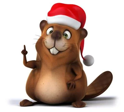 Fun beaver Ilustración de archivo