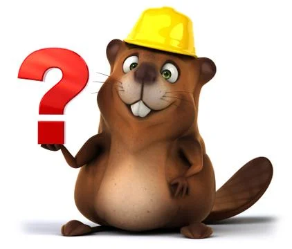 Fun beaver Ilustración de archivo