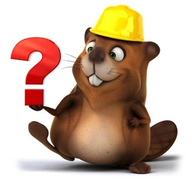 Fun beaver Ilustración de archivo