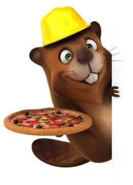 Fun beaver Ilustración de archivo