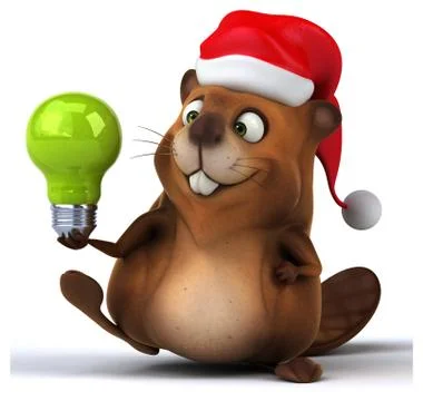 Fun beaver Ilustración de archivo