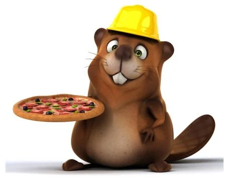 Fun beaver Ilustración de archivo