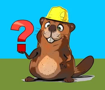 Fun beaver Ilustración de archivo