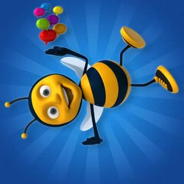 Fun bee 스톡 일러스트