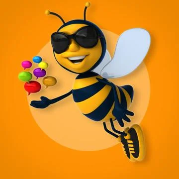 Fun bee 스톡 일러스트