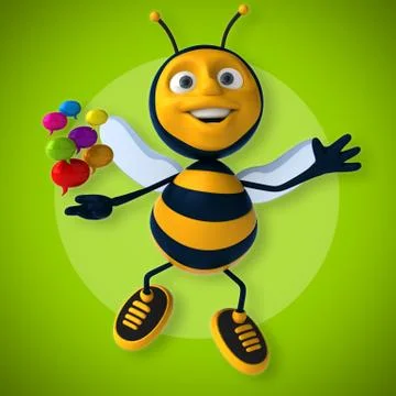 Fun bee 스톡 일러스트