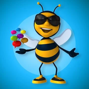 Fun bee 스톡 일러스트