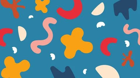 Fun blue abstract background Illustrazione stock