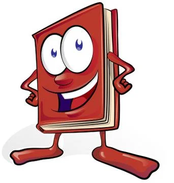 Fun book cartoon Stock Illustration