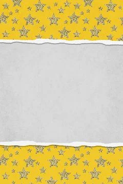 Fun border star gold and yellow Stock Illustration