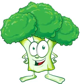 Fun  broccoli cartoon イラスト素材