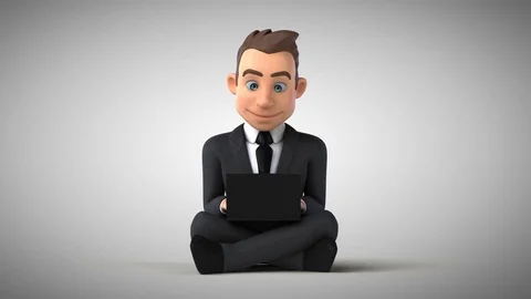 Fun businessman coding - 3D Animation | Stock Video | Pond5