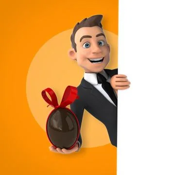 Fun businessman Illustrazione stock
