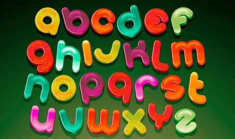 Fun Candy Font Stock Illustration