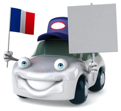 Fun car Illustrazione stock