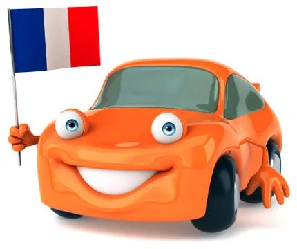 Fun car Illustrazione stock