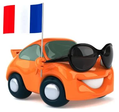 Fun car Illustrazione stock
