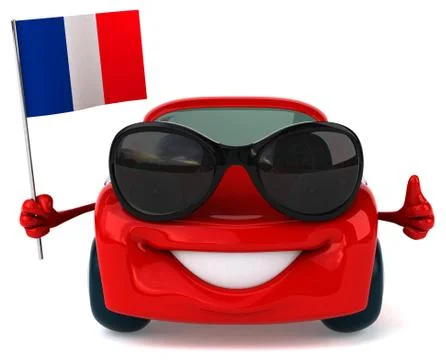 Fun car Illustrazione stock