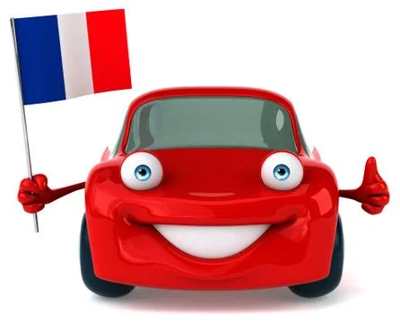 Fun car Illustrazione stock