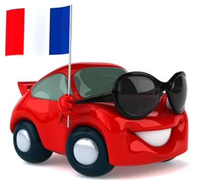 Fun car Illustrazione stock