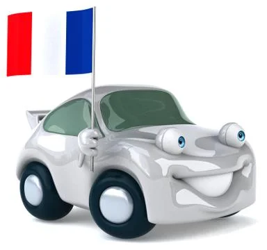 Fun car Illustrazione stock