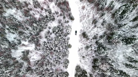 Fun with the car in winter time. 스톡 동영상 331121408