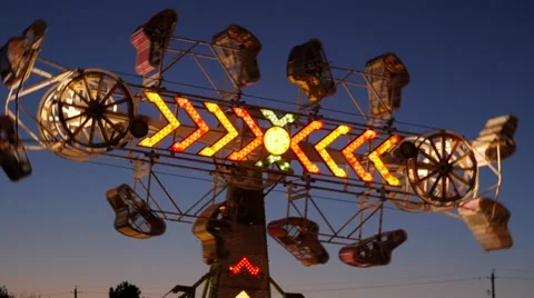A fun carnival in the summertime slow motion Stock Footage 51138904