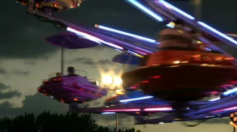 Fun carrousel Stock Footage 208894