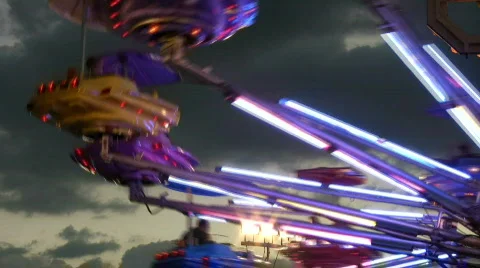 Fun carrousel Stock Footage 210121