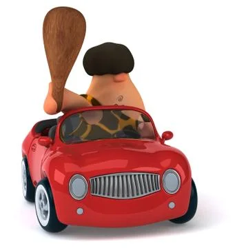 Fun caveman Stock Illustration