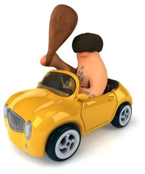 Fun caveman Stock Illustration