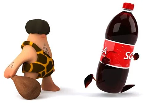 Fun caveman Stock Illustration