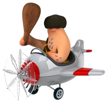 Fun caveman Stock Illustration
