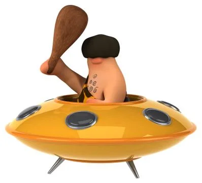 Fun caveman Stock Illustration