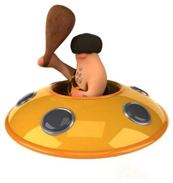 Fun caveman Stock Illustration