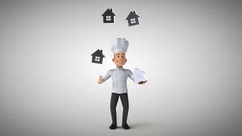 Fun chef - 3D Animation | Stock Video | Pond5