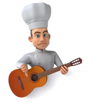 Fun chef - 3D Illustration Stock Illustration