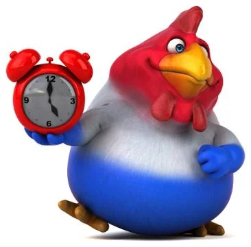 Fun chicken - 3D Illustration Illustrazione stock