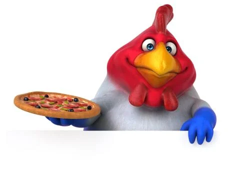 Fun chicken - 3D Illustration 무료 스톡 일러스트
