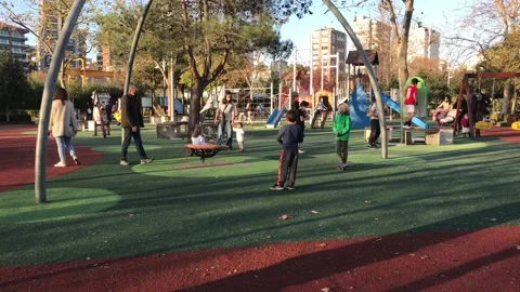 Fun children's park Video stock 146099878