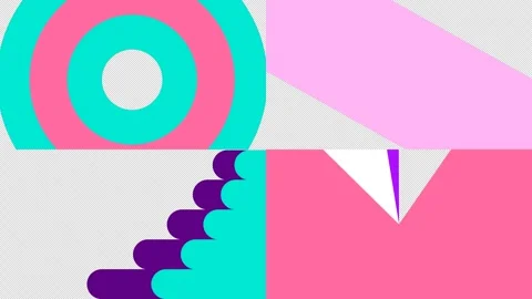 Fun Circle Linear and Radial Shape Transition Pack. Stock Footage 312840072