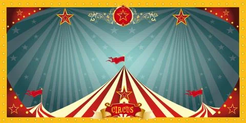 Fun circus banner Stock Illustration