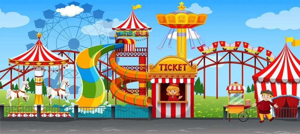 A fun circus template Stock Illustration