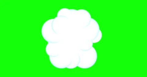 Fun cloud number two white video forming for titles greenbox Stock Footage 277273531